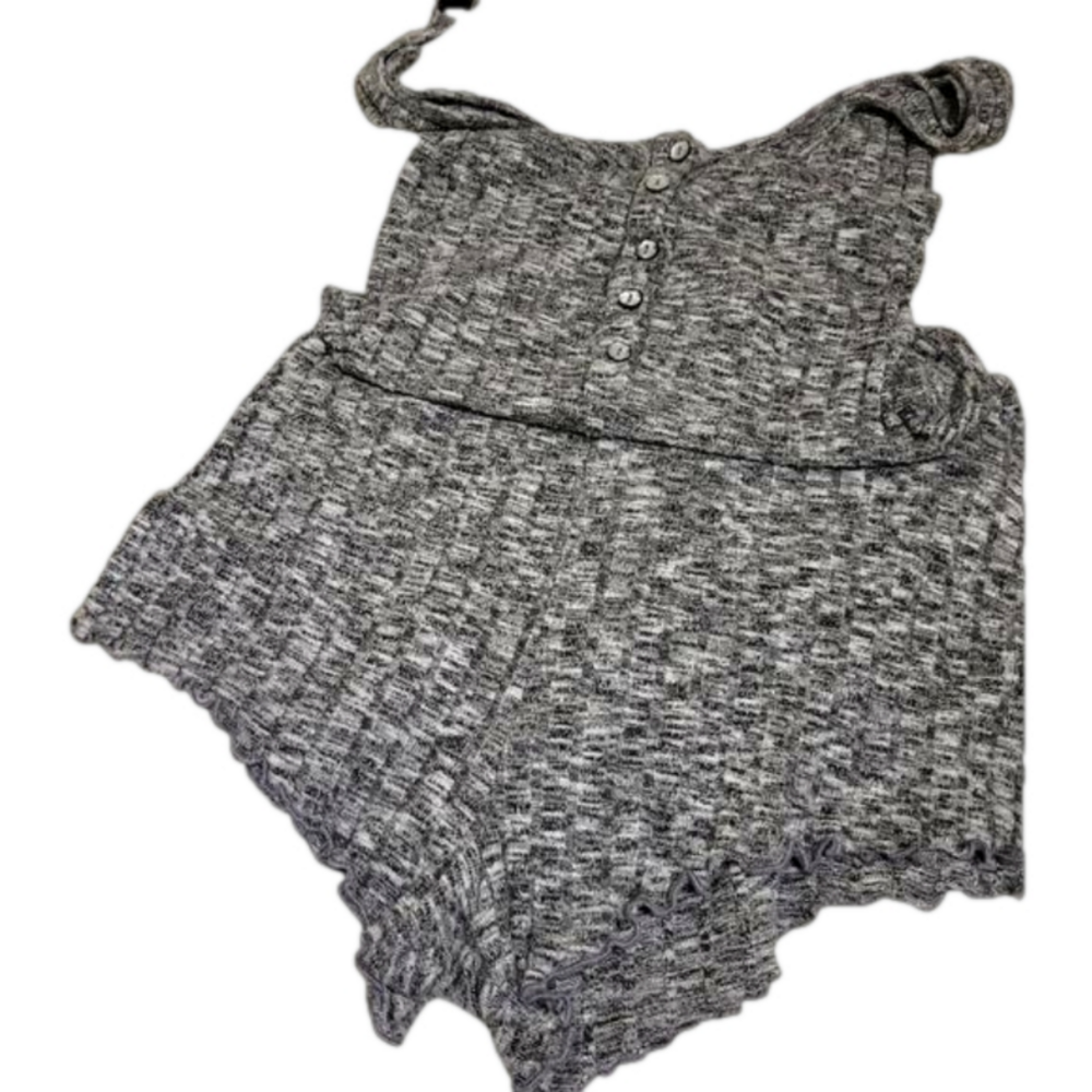 Out From Under Women's Gray, One Piece Jumper/ Romper Shorts‎ Outfit, Size M